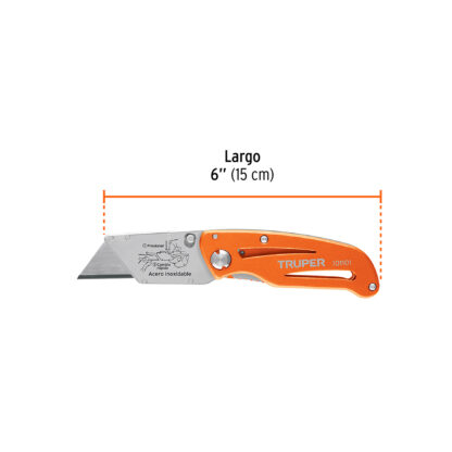 Navaja plegable 6" cuchilla de cambio rápido TRUPER - Imagen 2