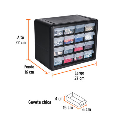 Organizador con 16 gavetas TRUPER - Imagen 2