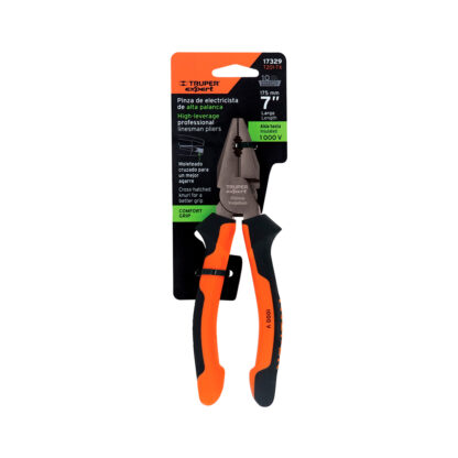 Pinza para electricista 7" alta palanca TRUPER - Imagen 3