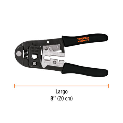 Pinza 8" Ponchadora Para Cables RJ-45, 8 Contactos TRUPER - Imagen 3