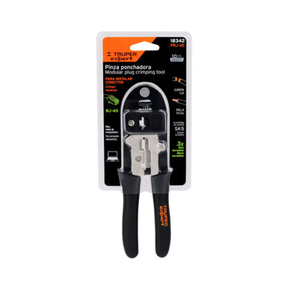 Pinza 8" Ponchadora Para Cables RJ-45, 8 Contactos TRUPER - Imagen 4