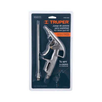 Pistola de Aluminio para Sopletear 2 Boquillas TRUPER - Imagen 2