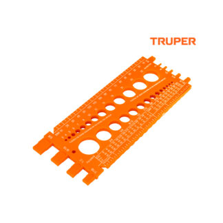 Regla Medidora de Tuercas y Tornillos 22 cm TRUPER