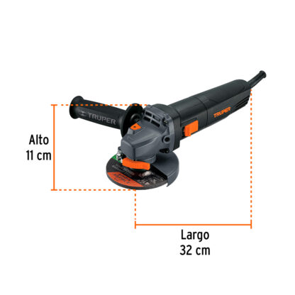 Amoladora angular 4 1/2" industrial, 850 W TRUPER - Imagen 3