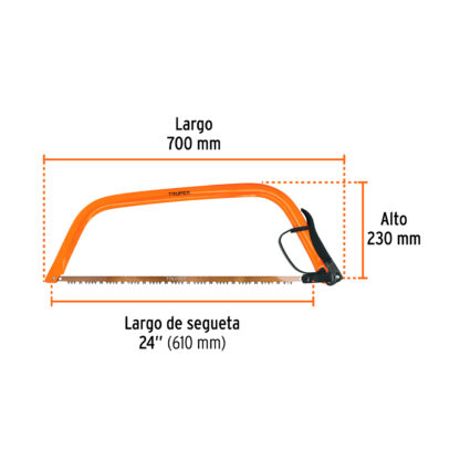 Arco montaraz 24" TRUPER - Imagen 2