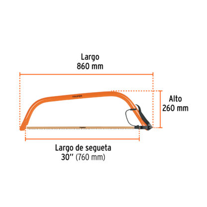 Arco montaraz 30" TRUPER - Imagen 2