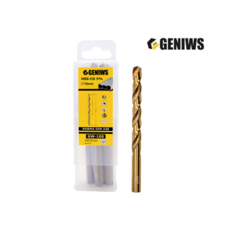 Broca de Cobalto 10 mm Caja x 5 unds GENIWS