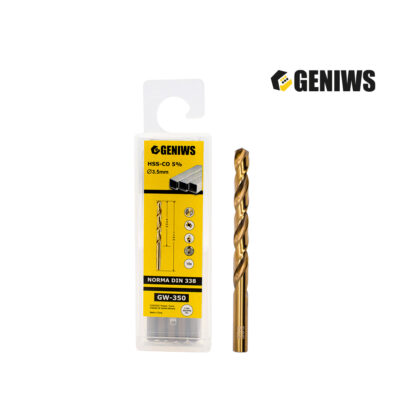 Broca de Cobalto 3.5 mm Caja x 10 unds GENIWS