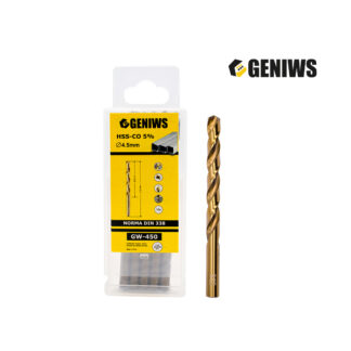 Broca de Cobalto 4.5 mm Caja x 10 unds GENIWS