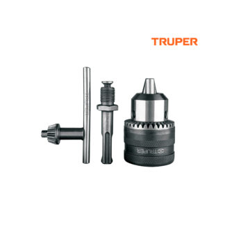 Mandril 1/2" con llave y adaptador SDS Plus TRUPER