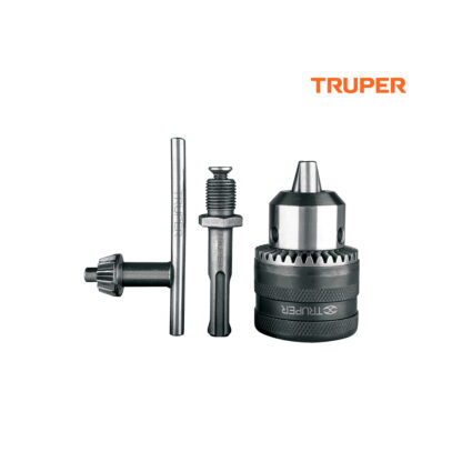 Mandril 1/2" con llave y adaptador SDS Plus TRUPER