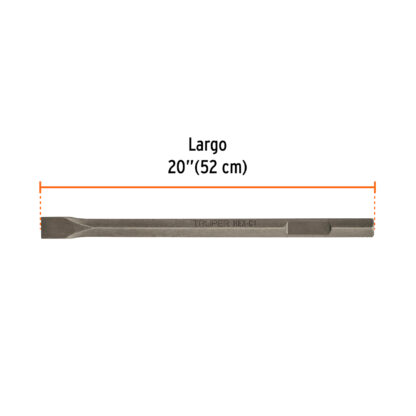 Cincel plano zanco hexagonal de 1 3/8" x 20" TRUPER - Imagen 2