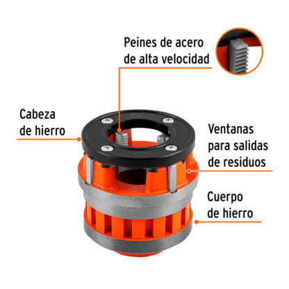 Dado de 1 1/4" para tarrajas T-852X TRUPER - Imagen 2