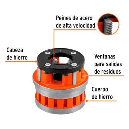 Dado de 1" para tarrajas T-852X TRUPER - Imagen 2