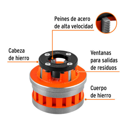Dado de 3/4" para tarrajas T-852X TRUPER - Imagen 2