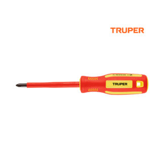 Desarmador de cruz dieléctrico 1/4" x 4" TRUPER