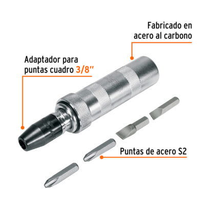 Desarmador de impacto con 4 puntas TRUPER - Imagen 3