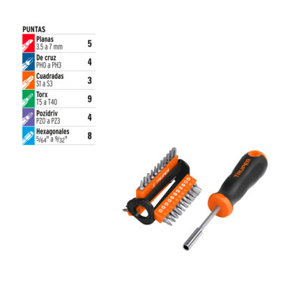 Desarmador multipunta con 33 puntas TRUPER - Imagen 3