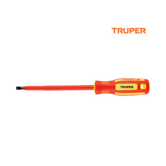 Desarmador plano dieléctrico 1/4" x 6" TRUPER