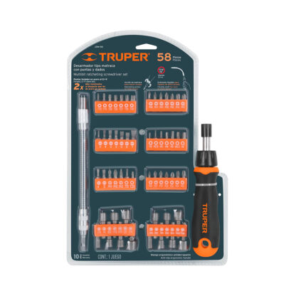 Desarmador tipo ratchet con 42 puntas y 14 dados TRUPER - Imagen 4