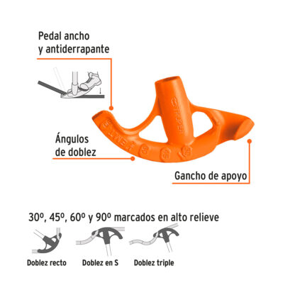 Doblador de tubo conduit 1/2" TRUPER - Imagen 2