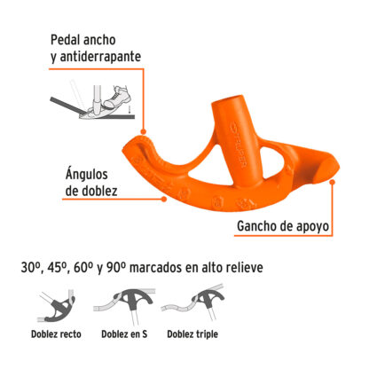 Doblador de tubo conduit 3/4" TRUPER - Imagen 2