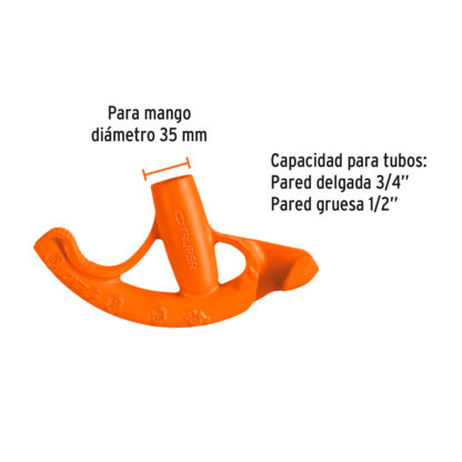 Doblador de tubo conduit 3/4" TRUPER - Imagen 3