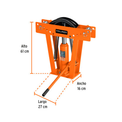 Doblador hidráulico para tubo 12t TRUPER - Imagen 3