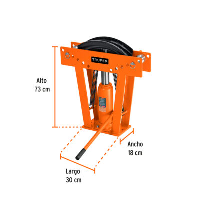 Doblador hidráulico para tubo 16t TRUPER - Imagen 3