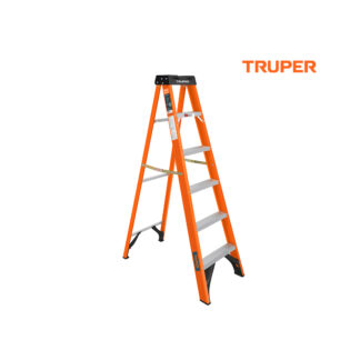 Escalera de tijera tipo ll, fibra de vidrio 5 peldaños TRUPER