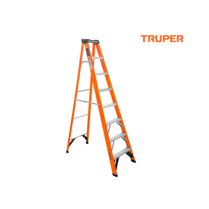 Escalera de tijera tipo ll, fibra de vidrio 7 escalones TRUPER