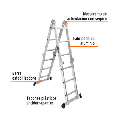 Escalera multiposición tipo I 12 escalones TRUPER - Imagen 2