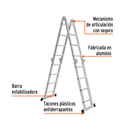 Escalera multiposición tipo I 16 escalones TRUPER - Imagen 3