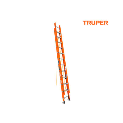 Escalera telescópica tipo II 24 escalones, fibra de vidrio TRUPER