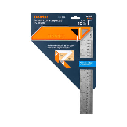 Escuadra 10" para carpintero, mango de aluminio TRUPER - Imagen 3