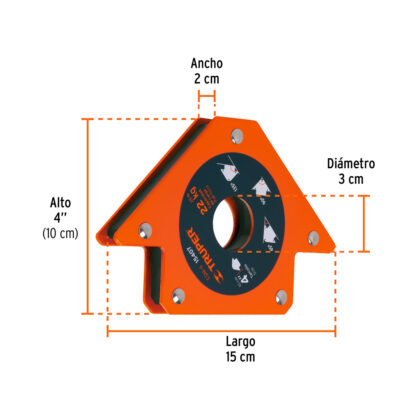 Escuadra magnética 4" para soldar TRUPER - Imagen 2