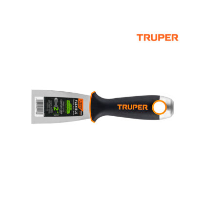 Espátula flexible 2" acero inoxidable, mango Comfort Grip TRUPER