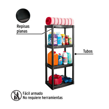 Estante plástico, 4 repisas PRETUL - Imagen 2