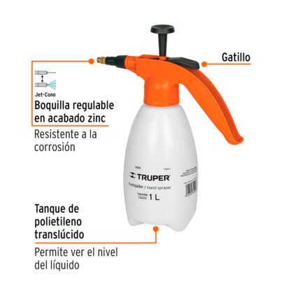 Fumigador de 1 litro doméstico TRUPER - Imagen 2