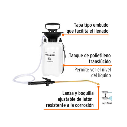 Fumigador jardinero 5 L (1.3 gal) TRUPER - Imagen 2