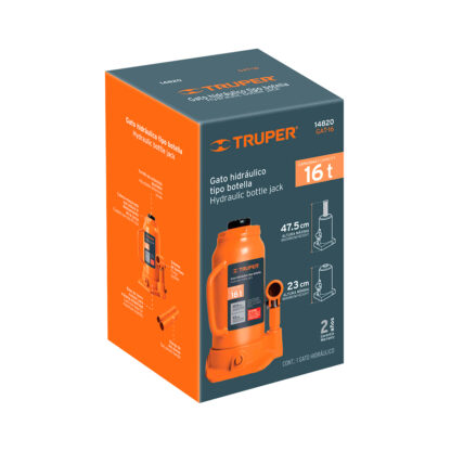 Gata hidráulica de botella 16 t TRUPER - Imagen 3