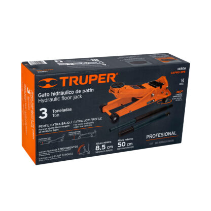 Gata hidráulica tipo lagarto 3 t profesional TRUPER - Imagen 4