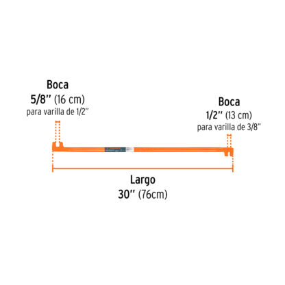 Grifa de 2 bocas de 5/8 y 1/2" TRUPER - Imagen 2