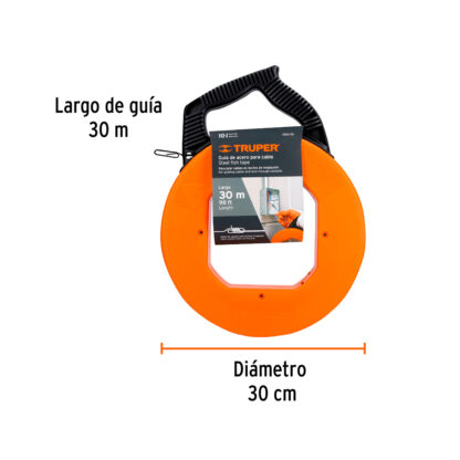 Guía de acero pasa cable 30 m TRUPER - Imagen 2
