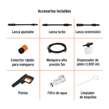 Hidrolavadora eléctrica 1500 psi TRUPER - Imagen 4
