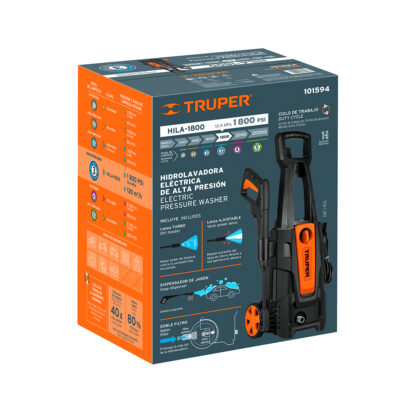 Hidrolavadora eléctrica 1800 psi TRUPER - Imagen 5