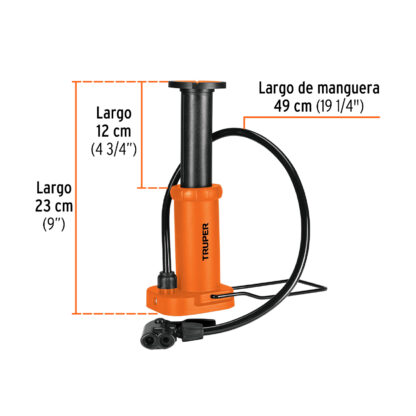 Inflador de pedal 60 psi TRUPER - Imagen 2
