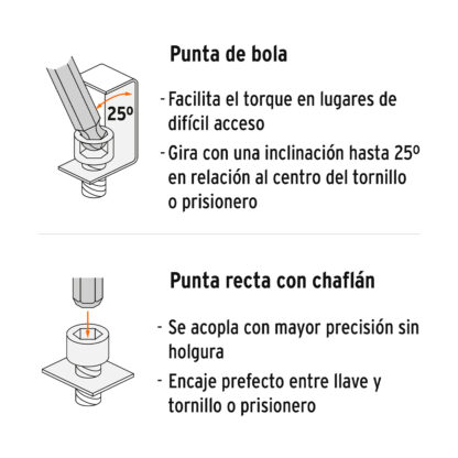 Juego 30 llaves allen largas mixtas punta bola, estuche TRUPER - Imagen 4