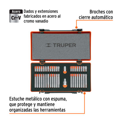 Juego 42 puntas 1/2" y 3/8" de 75 y 30 mm TRUPER - Imagen 4
