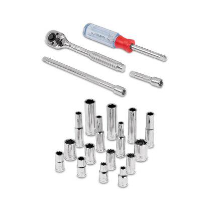 Juego de 20 herramientas para mecánico, cuadro 1/4" mm TRUPER - Imagen 2